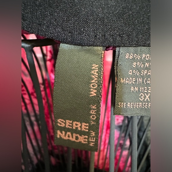 BOHO Tie Dye-Sere Nade Pink with Black -SZ. 3x - Picture 2 of 8